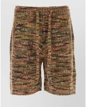 Alanui Virgin Wool Blend Bermuda Shorts - Multicolour