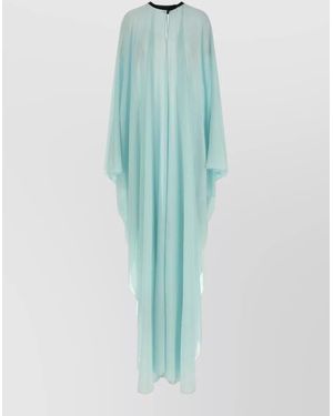 Tom Ford Silk Maxi Caftan Dress - Blue
