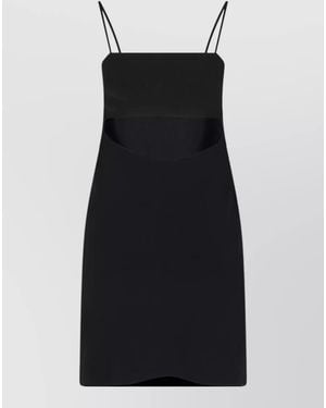 Alexander Wang Cut Out Mini Dress Spaghetti Straps - Black