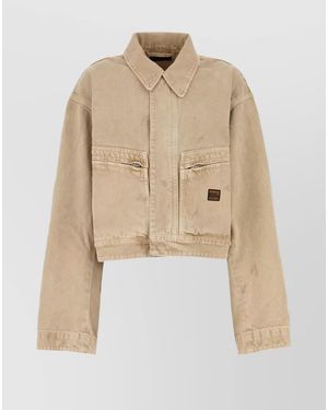 Balenciaga Denim Jacket With A 'Vintage' Effect - Natural