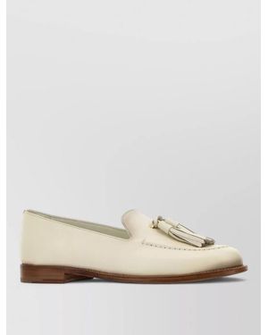 Church's Renee Leather Loafers Tassel Detail Design - Natural
