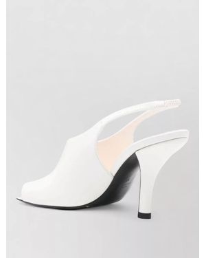 TOTEME Leather Slingback Pumps - White