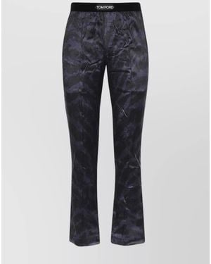 Tom Ford Silk Sleep Trousers - Blue