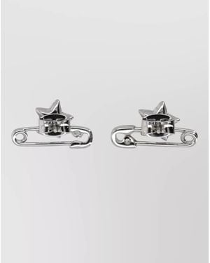 Marc Jacobs Star Safety Pin Stud Earrings - Metallic