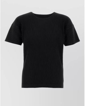 Homme Plissé Issey Miyake Polyester T-Shirt - Black