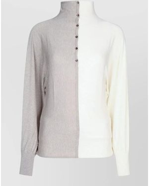 Jacquemus Silk Polo Top - White