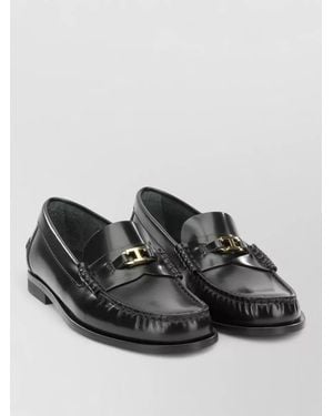 Tod's Leather Loafers - Black