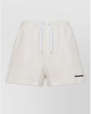 DSquared² Cotton Deck Shorts - White