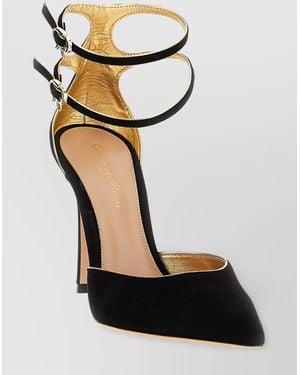 Gianvito Rossi 'Ivette' Pumps Featuring Open Sides - Black