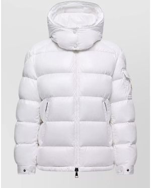 Moncler Maire Hooded Padded Casual Long Jacket - Gray