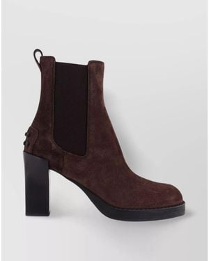 Tod's Suede Ankle Boots - Brown