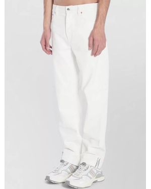 Gucci Straight Leg Denim Pants Five Pocket Design - White