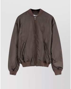 ih nom uh nit Nylon Padded Bomber Jacket - Brown