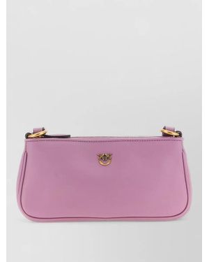 Pinko Half Moon Mini Shoulder Bag Adjustable Strap - Purple