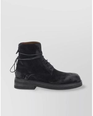 Marsèll Cotton Ankle Boots - Black