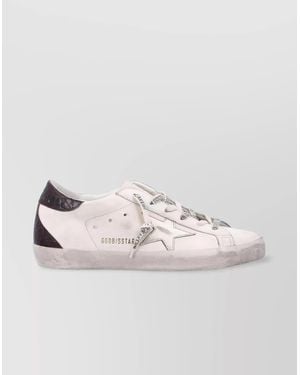 Golden Goose Leather Upper Trainers Laminated Star - Grey