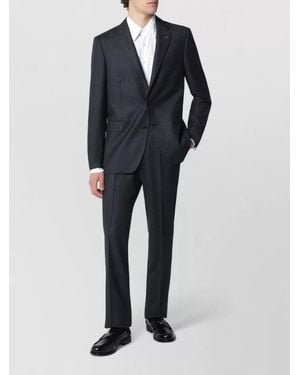 Tagliatore Tailored Slim Fit Flat Front Suit - Blue