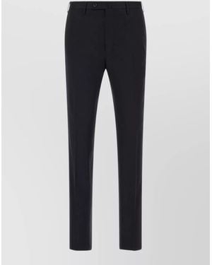 Incotex Virgin Wool Slim-Fit Tailored Pants - Blue