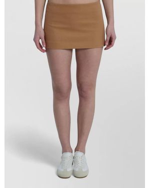 Frankie Shop Hera Mini Skirt Regular Fit Short - Natural