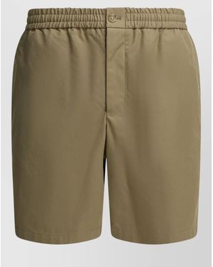 Ami Paris Ami De Coeur Tailored Utility Shorts - Green