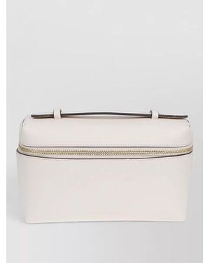 Victoria Beckham Vanity Crossbody Bag Adjustable Strap Handle - Natural