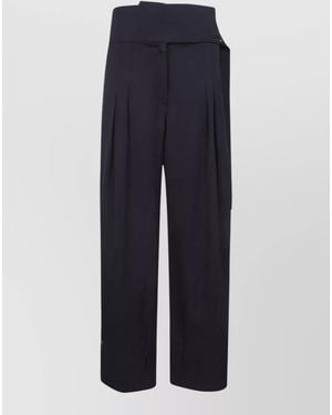 Entire studios Pinch Pants Pleated Design Side Stripe - Blue