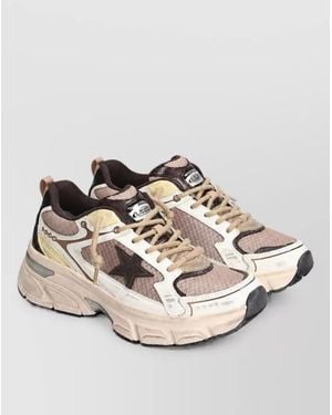 Golden Goose Leather Low-Top Trainers - Natural
