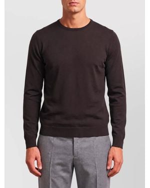 John Smedley Merino Wool Regular-Fit Crew-Neck Sweater - Black