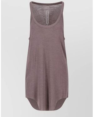 Rick Owens Silk Wool Long-Sleeve Camisole - Purple