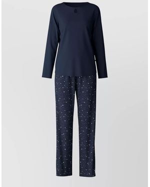CALIDA Night Stars Lounge Set Elastic Waistband - Blue