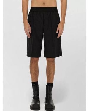 Helmut Lang Tailored Shorts Knee Length Back Pockets - Black