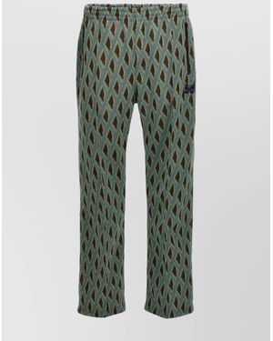 Needles Printed Sweatpants With Pockets And Elastic Waistband - Green