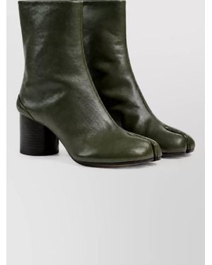 Maison Margiela Leather Ankle Boots - Green