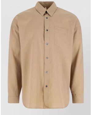 sunflower Casual Shirt Long Sleeves Chest Pocket Detail - Natural