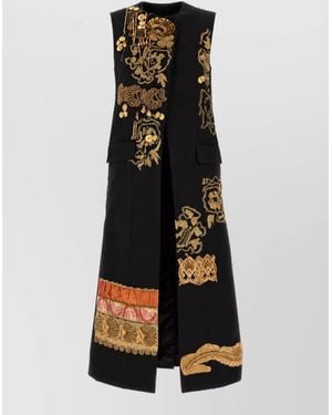 Dries Van Noten Cotton Single-Breasted Coat - Multicolor