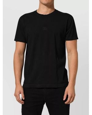 Dolce & Gabbana Cotton Short-Sleeve Crew-Neck T-Shirt - Black