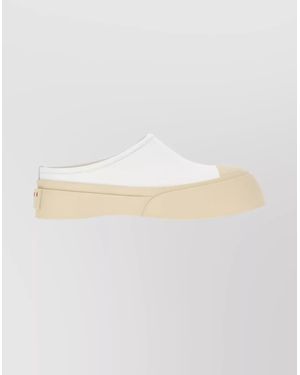 Marni Leather Slippers - Natural