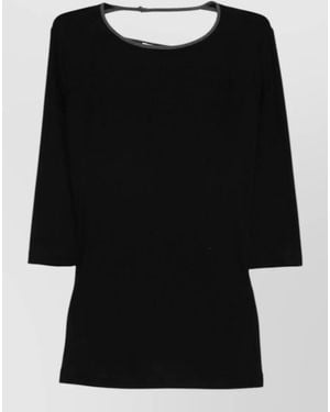 IRO Thanya Sweater Fitted Silhouette Open Back - Black