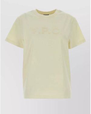 A.P.C. Cotton T-Shirt - Natural