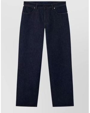 Stone Island Denim Jeans Loose Fit Belt Loops - Blue