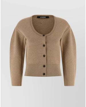 Jacquemus Cashmere Merino Wool Cardigan - Natural