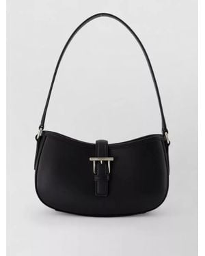 McQueen Leather Mini Shoulder Bag - Black