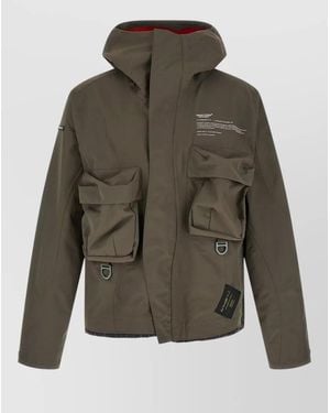 Undercover Hooded Parka Front And Back Pockets - Green