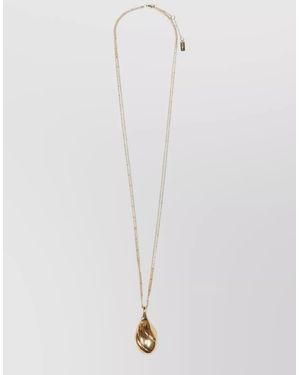 Chloé Mirror Necklace Layered Heart And Padlock - White