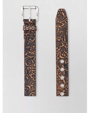 Our Legacy Adjustable Belts Floral Pattern Design - White