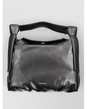 Calvin Klein Knotted Top Handle Shoulder Bag - Grey