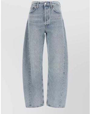Agolde Luna High Waist Wide Leg Jeans - Blue