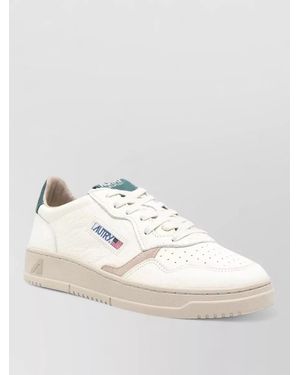 Autry Medalist Lace Up Low Top Shoes - Natural