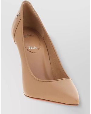 Christian Louboutin 'Pointed Toe Kate' Signature Pumps - Natural