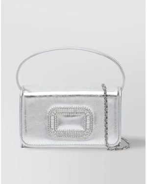 Roger Vivier Leather Micro Bag - Grey
